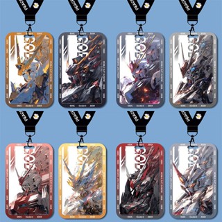 GUNDAM card sleeve anime Mecha Transparent shell animation Name tag ACGN protective case trendy and cool Student card key rings/chains Future technology