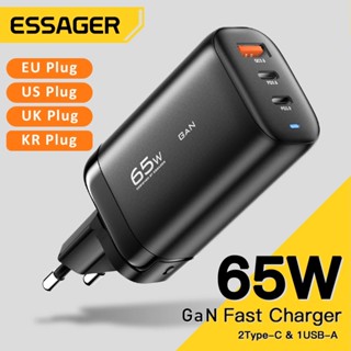 Essager ที่ชาร์จ USB Type C 65W ชาร์จเร็ว สําหรับแล็ปท็อป PPS 45W 25W Samsung QC3.0 PD3.0 iPhone14 13 Pro