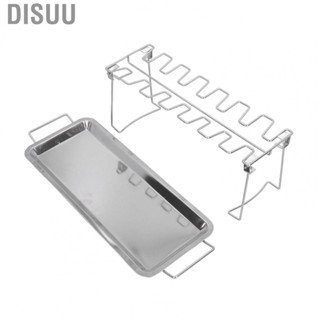 Disuu Chicken Wing Leg Rack Stainless Steel Foldable BBQ Portable Grill EM