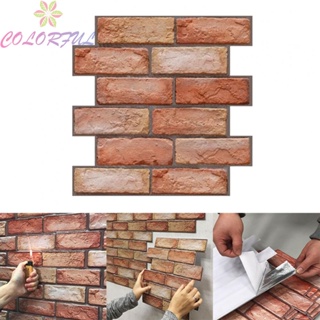 【COLORFUL】Wall Sticker 1 Pcs 30×30cm Easy To Install Mosaic Brick PVC Self Adhesive