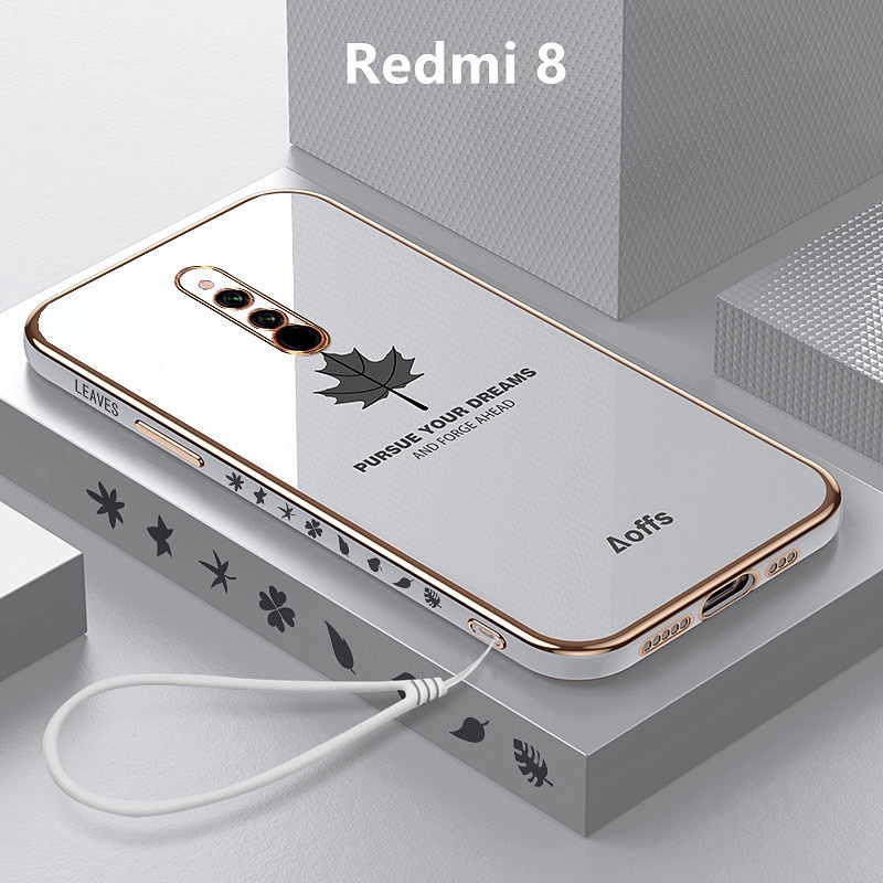 เคส Redmi 8 case ลายใบเมเปิ้ล TPU แบบนิ่ม เคสมือถือ เคสโทรศัพท์ Redmi 8