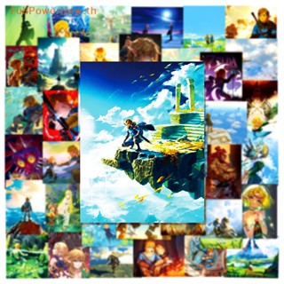 Power สติกเกอร์ ลายอนิเมะ The Legend of Zelda กันน้ํา สําหรับตกแต่งสมุดภาพ 50 ชิ้น