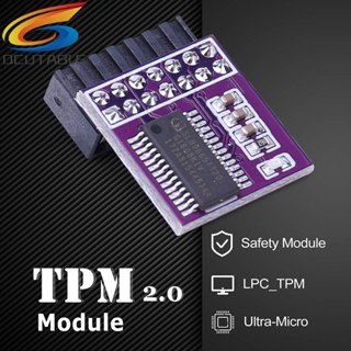 การ์ดรีโมตเข้ารหัส 14Pin LPC Interface GC-TPM2.0 Mini สําหรับอัพเกรด WIN11