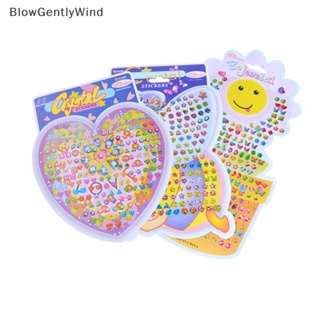 Blowgentlywind สติกเกอร์คริสตัล ติดต่างหู ของเล่น ร่างกาย กระเป๋า เครื่องประดับ ของขวัญคริสต์มาส สําหรับเด็ก BGW