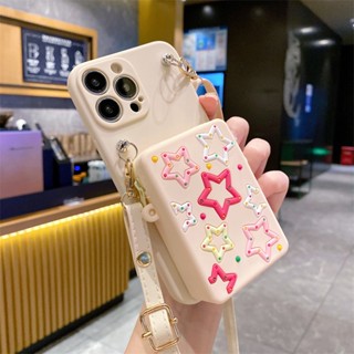 เคสโทรศัพท์มือถือหนัง แต่งซิป ลายดาว พร้อมสายสะพายข้าง หรูหรา สําหรับ Honor X8 X6 X7 8X X50i X40i X40 X30i X30 X20SE X20 X10 Max Play 7T 6T 6C 5T 5 4T 3 4 Pro