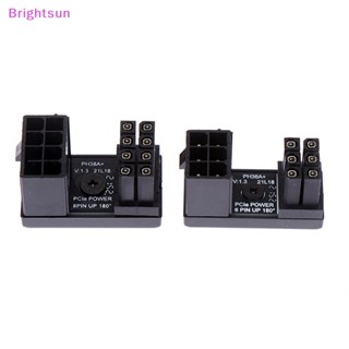 Brightsun อะแดปเตอร์เชื่อมต่อการ์ดจอ 8pin ตัวเมีย Gpu มุม 180 องศา เป็น 8 Pin ตัวผู้ สําหรับเดสก์ท็อป