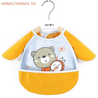 Onehome ผ้ากันเปื้อนอาหารเด็ก แขนกุด กันน้ํา สี่ฤดู เสื้อผ้าให้อาหารเด็ก TH