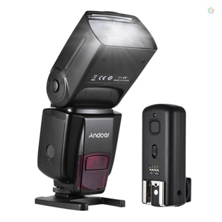 (adspth)Andoer Ad560 IV 2.4G แฟลชสปีดไลท์ไร้สาย GN50 พร้อมทริกเกอร์แฟลช สําหรับกล้อง DSLR