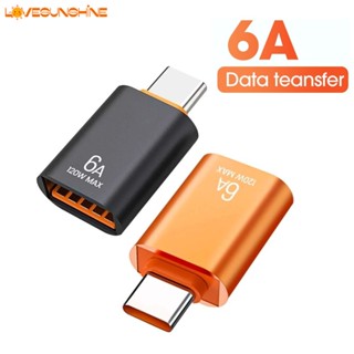 [Top Selection] อะแดปเตอร์แปลง Type C เป็น USB 3.0 6A OTG ความเร็วสูง สําหรับไดรฟ์ USB และเมาส์ และด้ามจับเกม USB 3.0