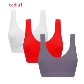 Cadia* บราเกาะอก ถอดสายได้ ยืดได้ ท็อปส์ซู ผู้หญิง พลัส เบาะคู่ ขนาด