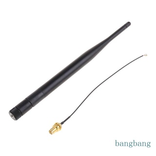 Bang RP-SMA เสาอากาศเราเตอร์ไร้สาย ตัวผู้ 868 MHz 5dBi พร้อมเสาอากาศ RP SMA ตัวเมีย เป็น I 15 ซม.