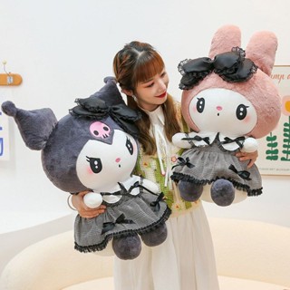 หมอนตุ๊กตานุ่ม รูปการ์ตูนเมโลดี้ Dark Kuromi เหมาะกับของขวัญ สไตล์เจ้าหญิง สําหรับเด็กผู้หญิง