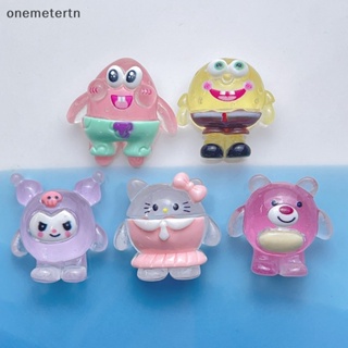 Oyr ตุ๊กตาเรซิ่น SpongeBob Patrick Star Kuromi Strawberry Bear เรืองแสง ขนาดเล็ก สําหรับตกแต่ง 2 ชิ้น