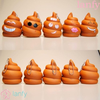 LANFY พวงกุญแจ จี้ตุ๊กตาอนิเมะ Emoticons น่ารัก ของเล่นสําหรับเด็ก