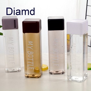 Diamd ขวดน้ําดื่ม ทรงสี่เหลี่ยม แบบพกพา 16 ออนซ์ 500 มล.