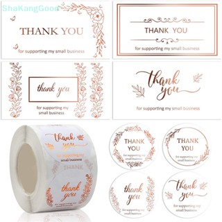 Skth สติกเกอร์ฉลาก ลายดอกไม้ Thank You DIY สําหรับตกแต่งซองจดหมาย บรรจุภัณฑ์ งานแต่งงาน SKK