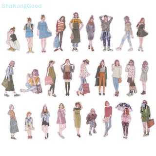 Skth 100 ชิ้น / แพ็ค สาวน่ารัก สติกเกอร์ สมุดภาพ สมุดมือ แฟชั่น เด็กผู้หญิง er SKK