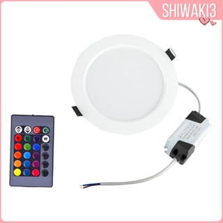 [Shiwaki3] โคมไฟเพดาน LED RGB ทรงกลม เปลี่ยนสีได้ พร้อมรีโมตคอนโทรล