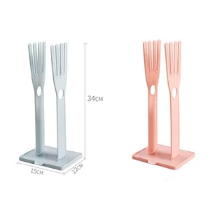 แทนคาริตสึ ที่ใส่ถุงมือ, พลาสติกสีฟ้า/สีชมพูถุงมือราวตากผ้า, มัลติฟังก์ชั่ที่ถอดออกได้ครัวเรือนทุกวันนํามาใช้ใหม่ถุงมือเก็บยืนผู้ถือครั