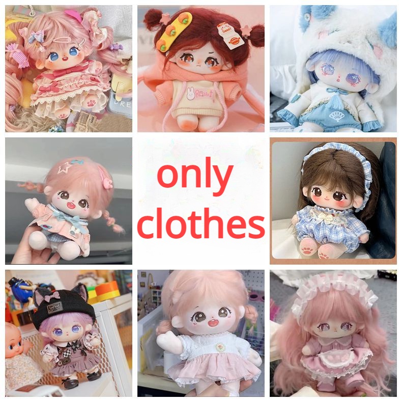 20CM Doll Clothes Full Set Costume Suit For Small Dolls Outfits Clothes
