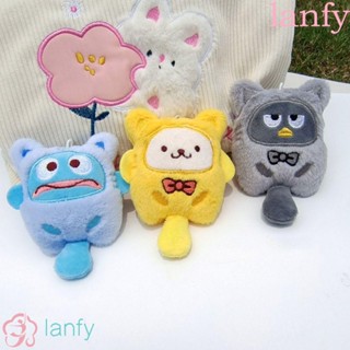 LANFY พวงกุญแจ จี้ตุ๊กตา Kuromi My Melody Cinnamoroll ผ้าฝ้าย PP สําหรับเด็ก