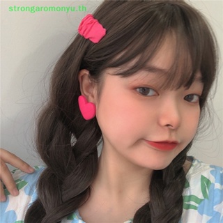 Strongaromonyu ต่างหูอะคริลิค รูปหัวใจ เรขาคณิต สีแดง สีส้ม สีฟ้า สีเหลือง สไตล์โบฮีเมียน วินเทจ เครื่องประดับ สําหรับงานแต่งงาน ปาร์ตี้ TH