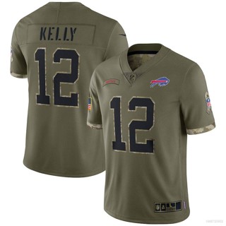 Qy 2023 เสื้อยืดลําลอง แขนสั้น พิมพ์ลาย NFL Baltimore Ravens Jersey Jim Kelly Football สําหรับผู้ชาย