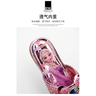 เด็กรองเท้าแตะ 2023 ฤดูร้อนใหม่เรียบง่ายเจ้าหญิง Aisha เวอร์ชั่นเกาหลีสาวบ้านร่มกลางแจ้ง Rhinestone แบนรองเท้า