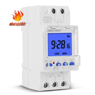 Sinotimer TM928AK สวิตช์จับเวลาแบตเตอรี่ หน้าจออัจฉริยะ 85-265V 16A