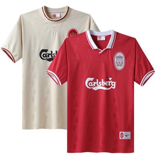 เสื้อกีฬาแขนสั้น ลายทีมชาติฟุตบอล Liverpool ชุดเหย้า สไตล์เรโทร