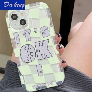 เคสป้องกันโทรศัพท์มือถือ แบบนิ่ม ลายตารางหมากรุก กันกระแทก สําหรับ Apple Iphone 14 11pro 12 13max xr xs XOM4