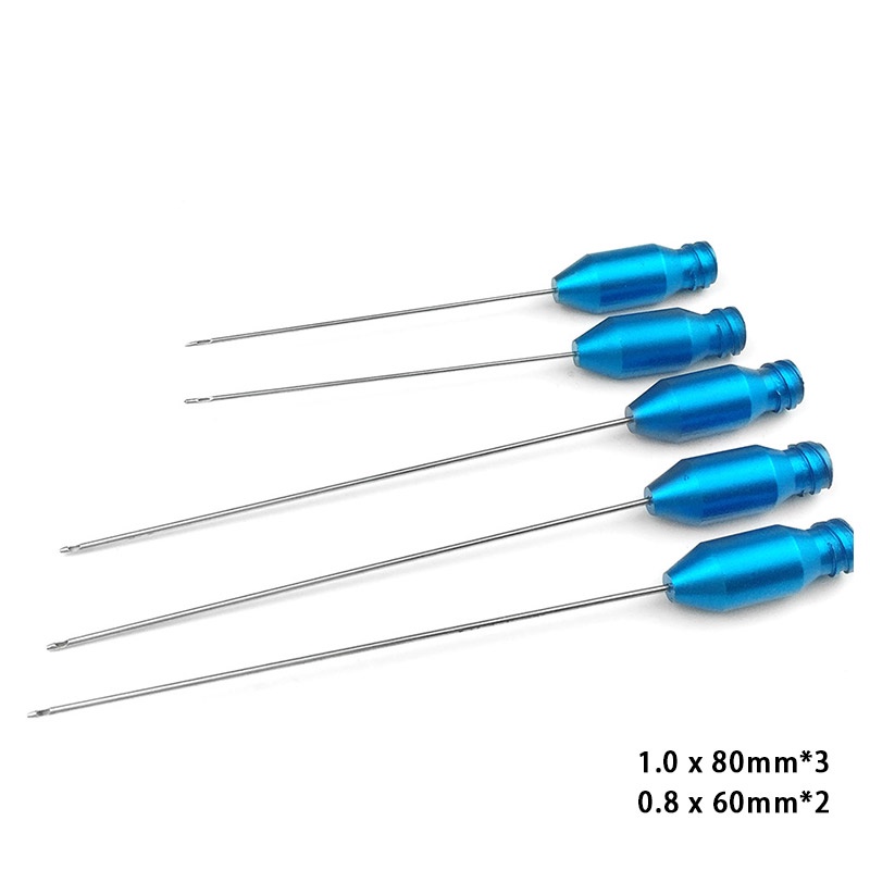 รูเดียวฉีด Cannula การดูดไขมัน Cannulas Micro Cannula เครื่องมือดูแลผิวหน้า