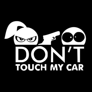 [SML.z] สติกเกอร์ ลายคําเตือน DONT TOUCH MY CAR สําหรับติดตกแต่งรถยนต์