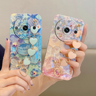 พร้อมส่ง เคสโทรศัพท์มือถือนิ่ม ลายดอกไม้น่ารัก วิบวับ สําหรับ Realme11Pro+ Realme 11 Pro Plus Pro+ C53 NFC 4G 5G