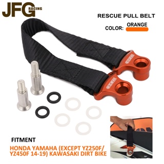 JFG racing Front Rear Rescue Pull Belt Universal For HONDA KAWASAKI XR CRF KLX KTM EXC EXC-F SX XTZ ADV 85 100 125 150 200 230 250 450 motocross motorcycle