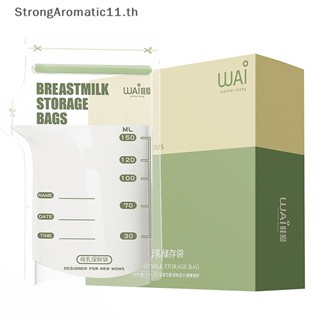 Strongaromatic ถุงเก็บน้ํานมแม่ BPA กันรั่วซึม 30 ชิ้น