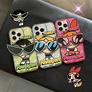 เคสโทรศัพท์มือถือนิ่ม ลายแว่นตากันแดด The Powerpuff Girls สําหรับ iPhone13proamx 14Pro xr 11 12