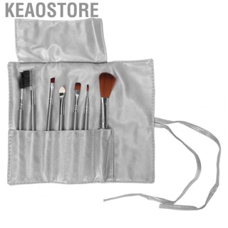 Keaostore 7pcs Makeup Brushes Set Loose  Eyeshadow  Brush Cosmetic Tool Silver)