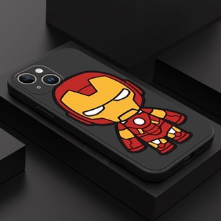 เคสโทรศัพท์มือถือ ซิลิโคนนิ่ม ลาย Iron Man สําหรับ iphone 13 mini 13 Pro Max