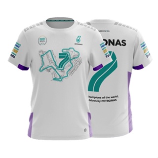 เสื้อกีฬาแขนสั้น ลายทีม PETRONAS F1 7th World Champion BELIE7E สีขาว