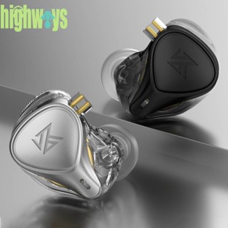 Kz ZEX PRO HIFI ชุดหูฟังไฮบริด เทคโนโลยีไฟฟ้าสถิตย์ สําหรับเล่นกีฬา [highways.th]