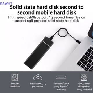 Awht M.2 NGFF Type-C 3.1 กล่องฮาร์ดดิสก์ SSD อลูมิเนียมอัลลอย ความเร็วสูง