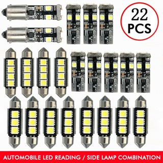 ชุดอัพเกรดไฟซีนอน LED สีขาว 6000K สําหรับ BMW E46 3 Series 22 ชิ้น ☆Shixudenise