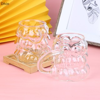 [Dhin] 1Pc Creativity Heat Resistant Glass Coffee Mug Milk Cup Glass Drinking Glasses Breakfast Cup Household Water Glass Drinkware COD