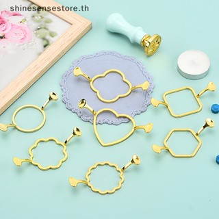 Shine แสตมป์ขี้ผึ้งโลหะ ทรงซองจดหมาย DIY อุปกรณ์เสริม สําหรับตกแต่งสมุดภาพ การ์ดเชิญ