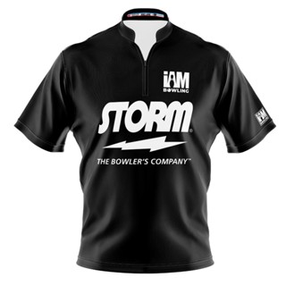 Storm DS เสื้อโปโล แขนสั้น พิมพ์ลายโบว์ลิ่ง 1601-ST 3D