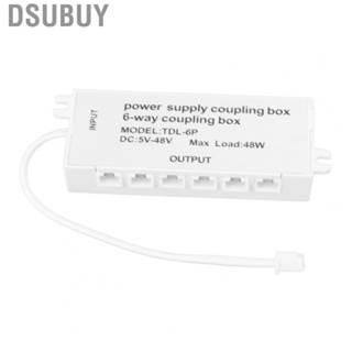 Dsubuy DC Power Coupling Box Stable Heat Dissipation 6 Way XH2.5 Port for  Light