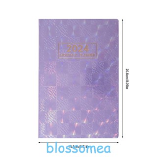 Blossomea 2024 a5 สมุดจดบันทึก ปฏิทินประจําปี หลากสีสัน