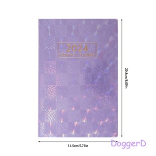 Doggerd 2024 a5 สมุดจดบันทึก ปฏิทินประจําปี หลากสีสัน