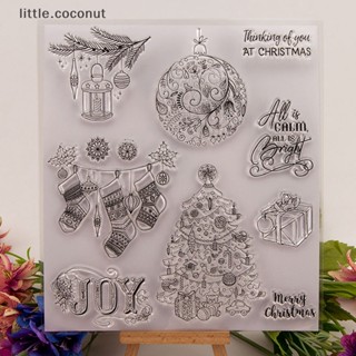 [little.coconut] แสตมป์ยางซิลิโคนใส ลายต้นมะพร้าว สําหรับตกแต่งสมุดภาพ DIY